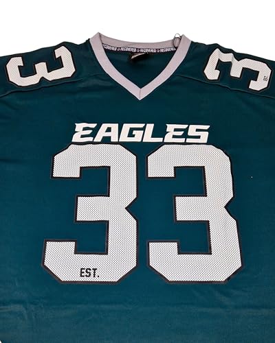 Recovered Philadelphia Eagles NFL Mesh Oversized Top Jersey Camiseta Verde