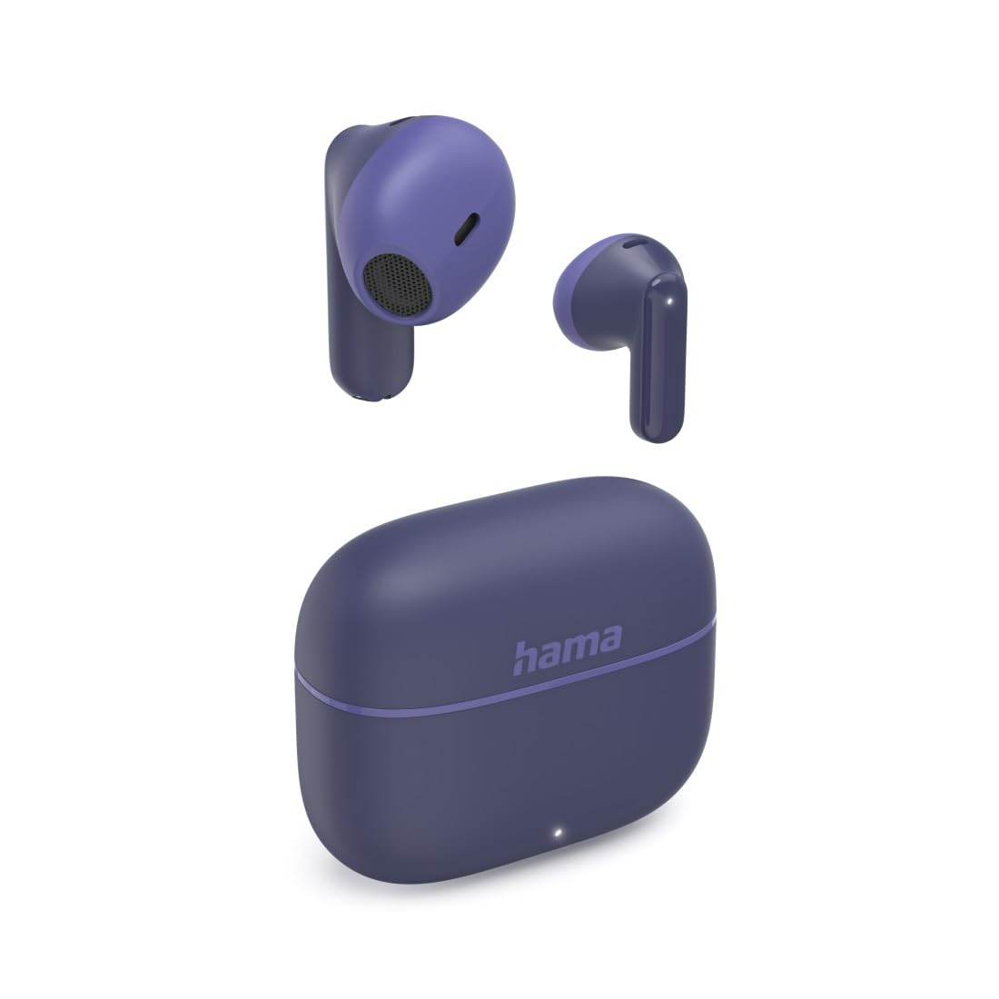 Hama TWS Freedom Light II Bluetooth 5.3 Wireless Earbuds, In-Ear Headphones, Calling, Microphone, Touch Control, Voice Control, 20 Hours Playtime, Charging Box USB-C) Blue