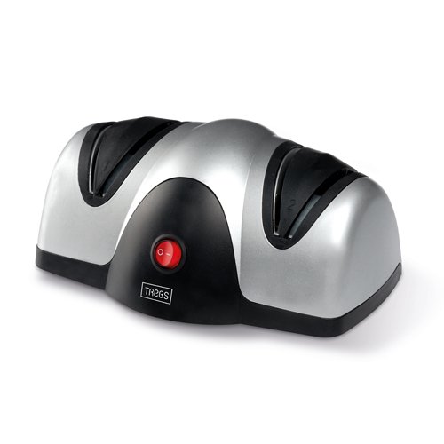 Preisvergleich Produktbild Elektrischer Messerschärfer - Messerschleifer - Scherenschleifer - für Küchenmesser und Schere (Silber)