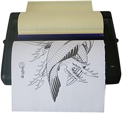 Zinnor Tattoo Transfer Copier New Portable Tattoo Printer Machine Thermal Stencil with Little Noisy Sound Black(Upgraded Version)