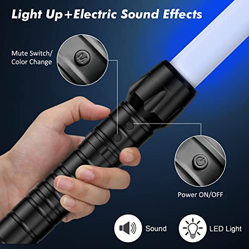 Kenpora Light Sabers for Kids, Light Up Saber for Birthday Halloween Party, Telescopic Extendable Light Sword with Motion Sensitive FX Sound for Boys Girls by Kenpora - Image 5