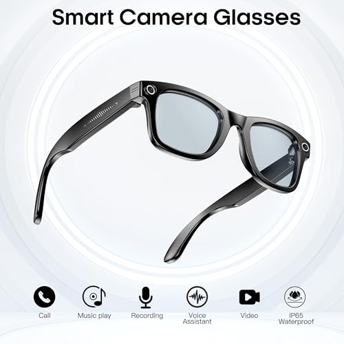 Gafas inteligentes grabación video 4K audio Bluetooth manos libres y diseño oreja abierta 3