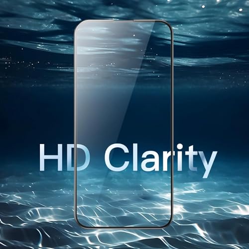 Image of vizer Military-Grade Tempered Glass Screen Protector for iPhone 15 Pro (6.1 Inch) | 9H Hardness Gorilla Protection, HD Crystal Clear, Anti-Fingerprint, Bubble-Free Easy Installation