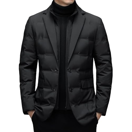 Doudoune business de qualite superieure avec col a revers chic