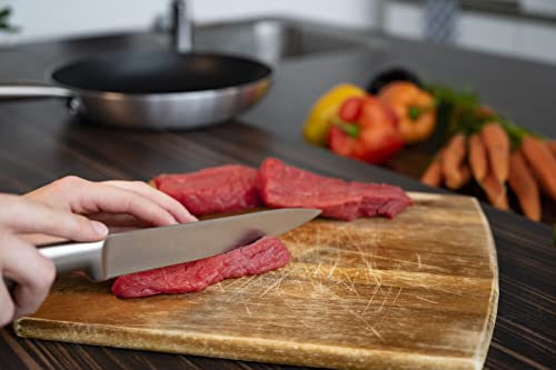 Miniatura 8 de Alpina Cuchillo De Cocinero Cuchillo De Cocina 33 Cm Cuchillo Profesional Cuchillo De Chef Multifuncional Cuchillo Multiusos De Acero Inoxidable Hoja Afilada Plateado