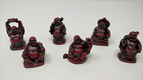 JRose Collections JR-1069 - Figuras de Buda para la prosperidad y la buena suerte, color rojo Cover