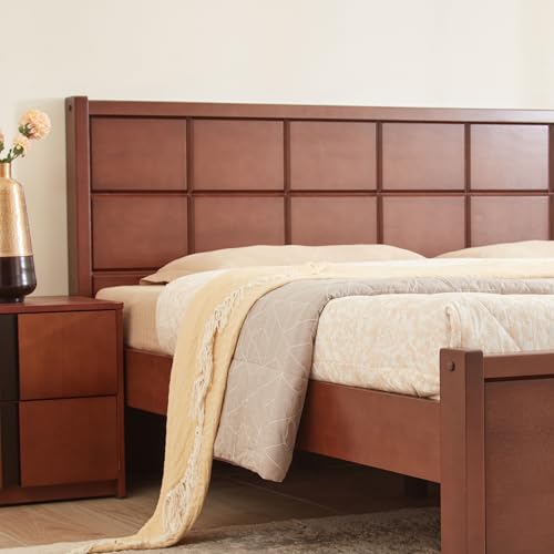 Image of Home Centre | Denis Cresta | Mahogany Wood | King Beds | Walnut | 1 Year Warranty