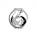 Dragon Painting China Traditional Hand Compact Mirror Round Portable Pocket Glass