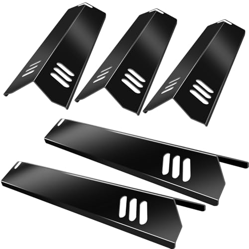 Paayox 15 inch Grill Heat Plates Replacement Parts for Dyna-Glo DGF493BNP DGH483CRP, Backyard BY13-101-001-13, Uniflame heat shield BHG Outdoor Gourmet Grill, 5 Pcs Heat Tent BBQ Gas Grill Flame Tamer by Paayox - Used condition - US$23.99