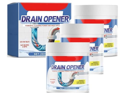 Apri scarico Crystal Lye, agente di rimozione degli intasamenti dello scarico, detergente per scarico di liscivia cristallina, potente agente di dragaggio per tubi, detergente multiuso, sblocca