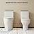 One-Piece Toilet with ADA 17.5" Height - Elongated Bowl, White Ceramic Toilet with PP Slow-Close Seat