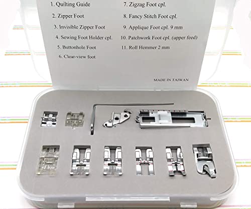 Pies para prensatelas Pfaff set 11 piezas miniatura 4