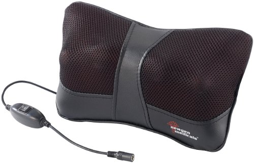 newgen medicals Shiatsu Massagekissen, IR- Wärme für Nacken Rücken Taile, 230V & KFZ-2