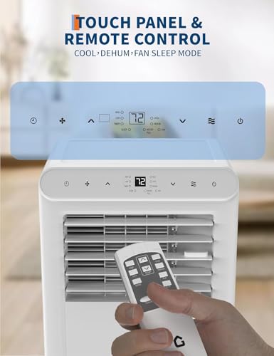 Image of Garvee 8,000 BTU Portable Air Conditioner, 3-in-1 Portable AC Unit with Cool, Dehumidifier & Fan Modes, Covers Rooms up to 350 sq.ft, Sleep Mode, Remote Control, Timer & Full Window Kit