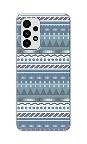 Image of Printed Hard Back Cover Case for Samsung Galaxy A73 5G Back Cover (Seamless Geometric Tribal Pattern) -1803