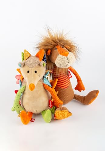 Peluche de león Patchwork Sweety de 32 cm multicolor de tela suave 4