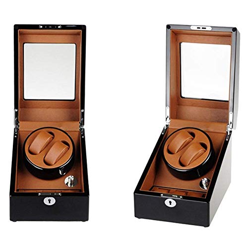Remontoir montre automatique de prestige et coffret de rangement 2+3 noir mat