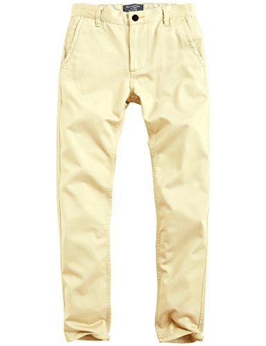 Image of Match Mens Regular-Fit Casual Flat Front Chino Pants