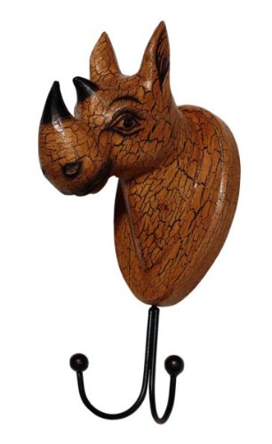 Hout - Kleurrijke Neushoorn Vogel In Het Bos - 40x120 Cm - 9 Mm Dik Foto Op Hout