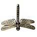 Brass Antique Finish Dragonfly Door Knocker – Unique Decorative Front Door Hardware for Wooden House, Garden, Farmhouse – 6