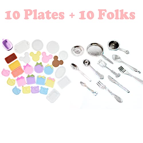 BARGAIN HOUSE 150 Pcs Miniatures Food Drinks Bottles for Barbie Doll Accessories 1:12 Playset Pretend Play Kitchen Game Party Toys Mini Things Stuff Tiny Baking Landscape Micro Mart, Multicolor