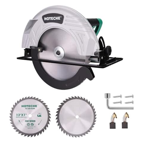 Hoteche 12-Inch Circular Saw 4-HP Compact Portable Table Saw with Saw Blade for Desktop Use Cover