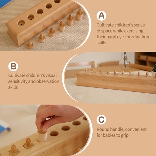 Image of MONTESSORI OUTLET Cylinder Block (Part 4) for Children Aged 3-6 Montessori Education at School and Home