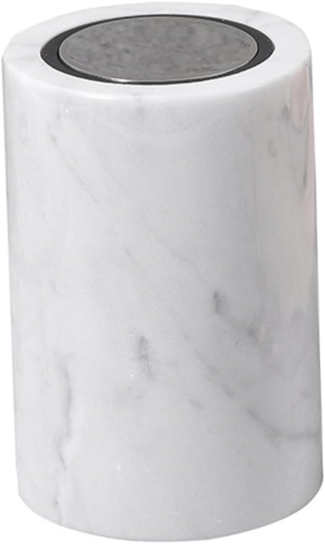Zerodeko Automatic Marble Toothpick Holder Cotton Swab Storage Container Creative Design for Bathroom Kitchen Office Dining Use