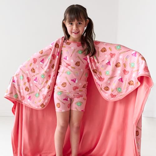 Image of Little Sleepies Cloud Blanket, 50 inch x 50 inch, Large, Pink All Stars