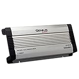Genius Audio GTM-1500.1D Compact Full Range Powered Car Amplifier Monoblock 3000 Watts Max Class D 1 Ohm Stable with Power Protection System and Bass Boost for Speaker and Woofer Performance