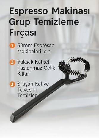 Espresso Makinası 58 mm Grup Temizleme Fırçası cin363 - Görsel 6