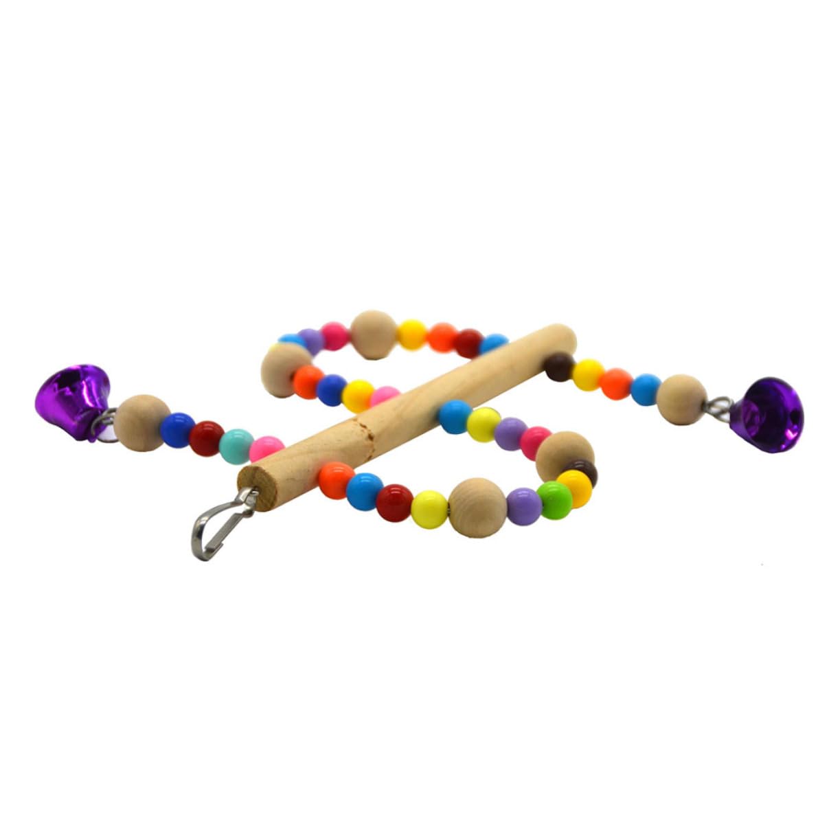 FRCOLOR 3 Pz Giocattolo Per Pappagalli Accessori Per Gabbie Per Pappagallini Giocattoli Per Parrocchetti Altalena Del Pappagallo Uccelli Di Legno Forniture Per Criceti