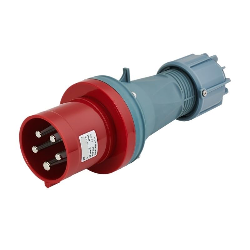 Conector de enchufe de 5 pines y 63A para la industria aeronáutica