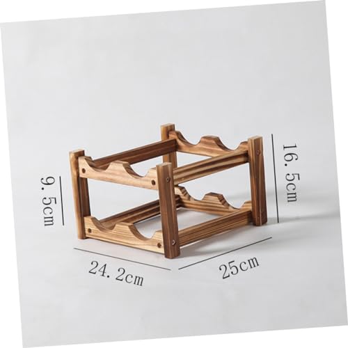 Soporte para botellas de vino madera compacto y chic miniatura 2