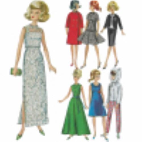Simplicity Sewing Pattern S9396 Vintage Doll Clothes', White - Image 3