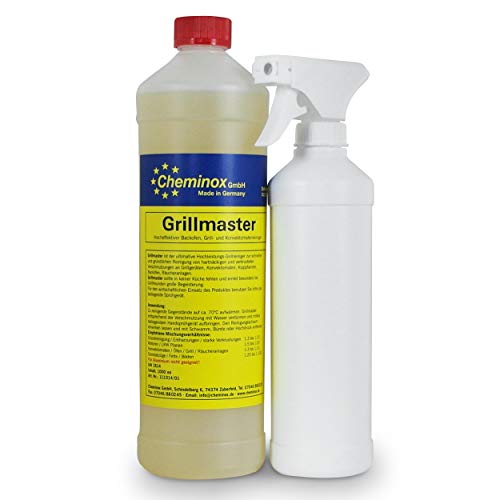 Backofenreiniger 1L (1000 ml), Konzentrat bis 15 Liter Lösung, Ofen Reinigung, Backblech, inkl. Sprühflasche