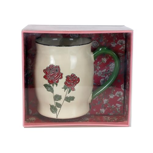 Taza de café esmaltada pintada a mano de 15 onzas miniatura 3