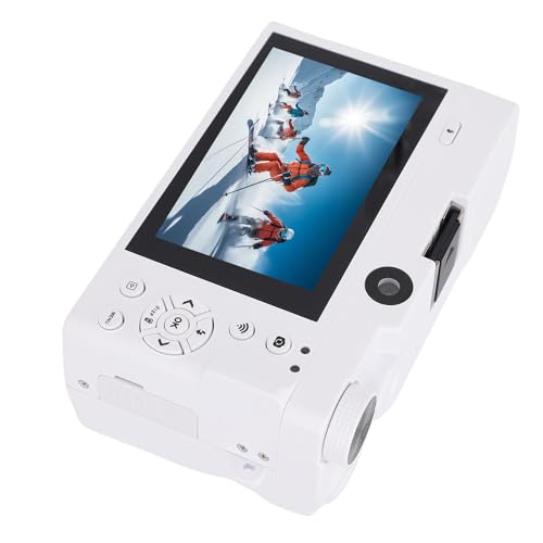 Generic Appareil Photo Numérique 4K 75MP WiFi à Double Objectif avec Zoom 18x pour la Photographie de Voyageur Adolescent Appareil Photo sans Miroir pour Paysage et Portrait ABS Noir (White)