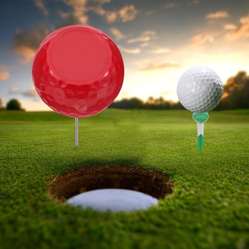 Marqueur de tee de golf rouge rigide accessoire de haute stabilité