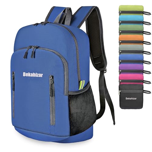 Bekahizar Sac à Dos Pliable 20L, Ultra-Léger Sac à Dos...