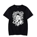 Merch - Camiseta de manga corta unisex con diseño de World of Horror Game Closplay, Negro, 3XL