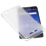 foto-kontor Tasche kompatibel mit Mobistel Cynus F10 Gummi Hülle TPU Schutz Handytasche transparent weiß