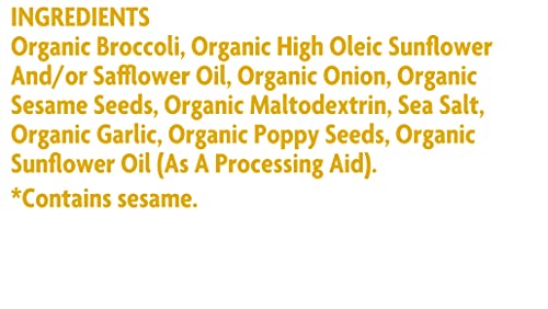 Rhythm Superfoods Crunchy Broccoli Bites, Everything Bagel Seasoning, Organic & Non-Gmo, 1.4 Oz, Vegan/Gluten-Free Vegetable Superfood Snacks #TOP2