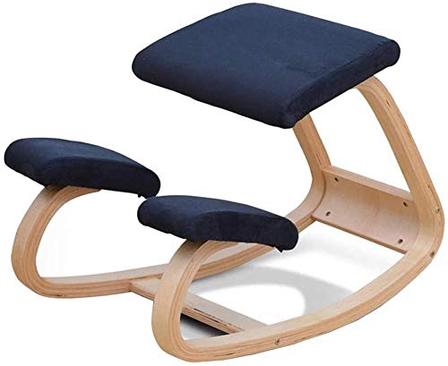 Sillas ergonómicas para arrodillarse de Sleekform | Taburete de Madera con Postura de corrección de Espalda para el hogar de la Oficina | Asiento mecedor para Las Rodillas con Cojines ortopédicos