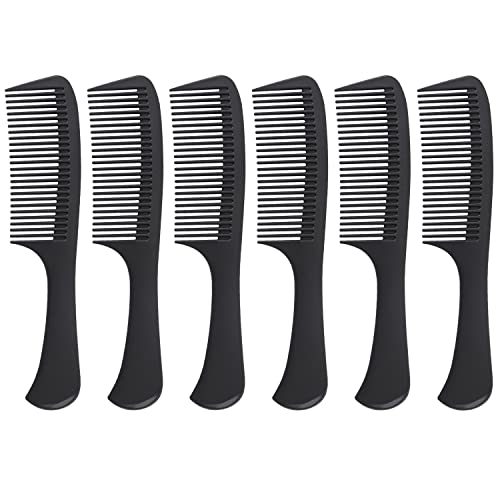 Wide Tooth Comb Large Hair Detangling Comb Styling Comb Hair Brush for Styling and Professional Hair Care, Suitable for Curly Long Wet Hair, Reduce Hair Loss and Dandruff&Headache (6 pcs)