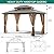 OUTLANE 10'x12' Hardtop Gazebo, Outdoor Polycarbonate Double Roof Canopy, Aluminum Frame Permanent Pavilion with Curtains and Netting, Sunshade for Garden, Patio, Lawns (Brown)