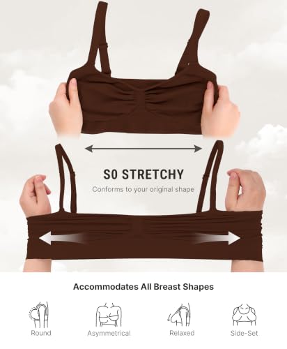 Image of FeelinGirl Seamless Support Bralettes for Women No Underwire Everyday Bras