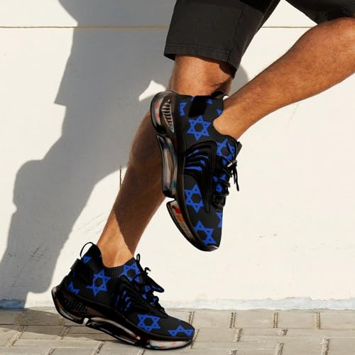 Israel Flag Hexagram Sport Shoes for Men Women Non Slip Lightweight Breathable Walking Running Shoes4