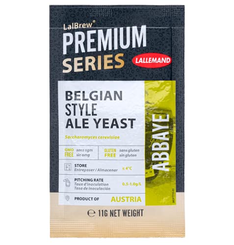 ABBAYE™ Levedura de cerveja de estilo belga, embalagem de 11 g Lallemand LalBrew Premium Series Dry Brewers levedura
