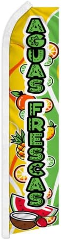 Drinks Advertising Feather Flag Swooper Flutter Sign Banner (Fresh Boba)